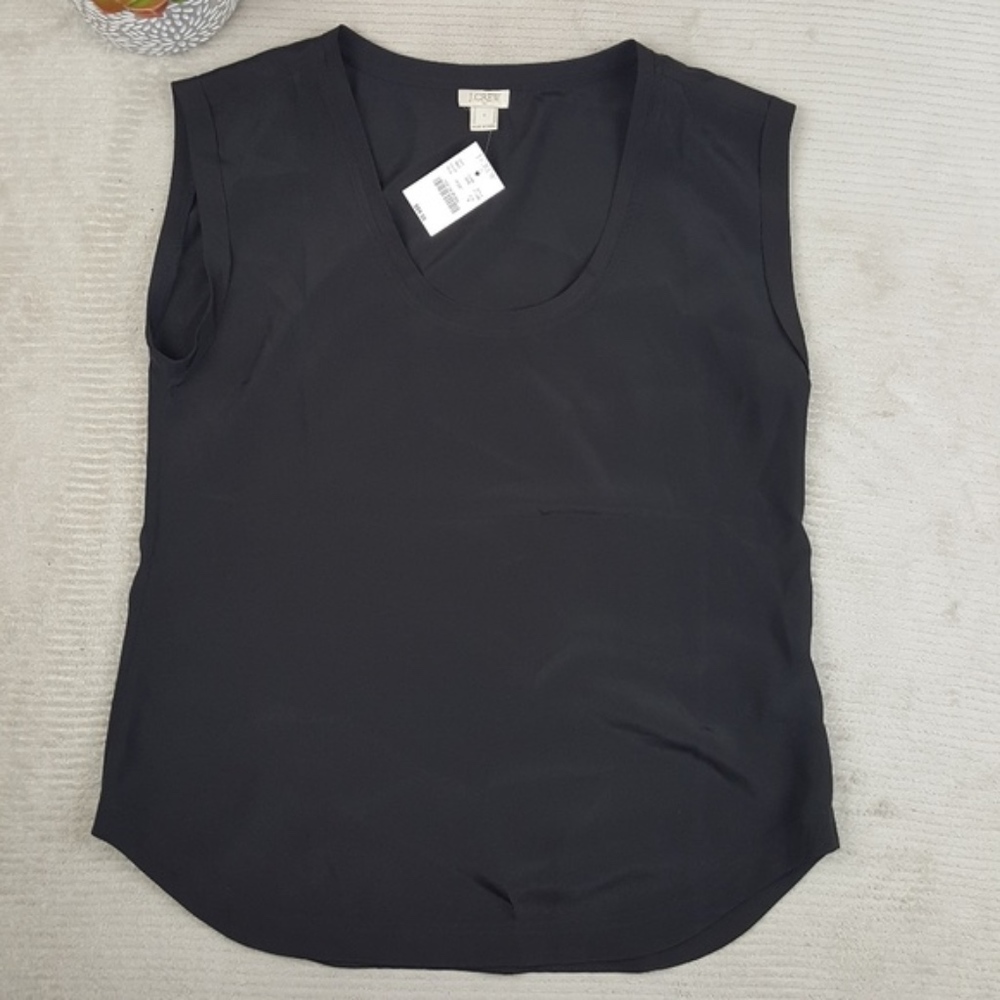 J.Crew Scoop Neck Sleeveless Blouse